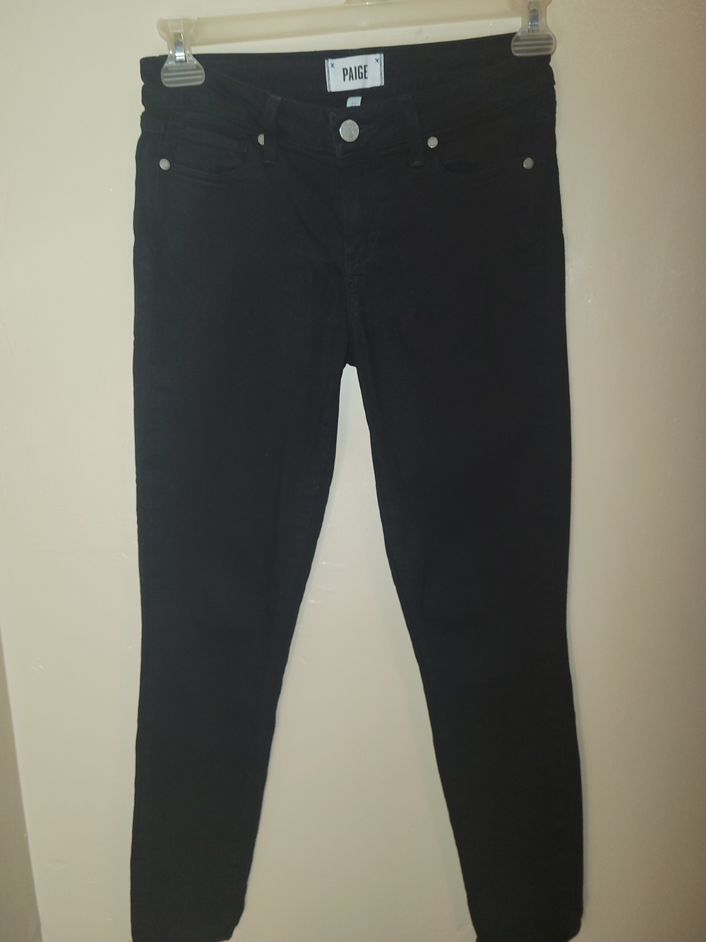 PAIGE Black Women's Skinny Jeans - Classic Stretch Denim
